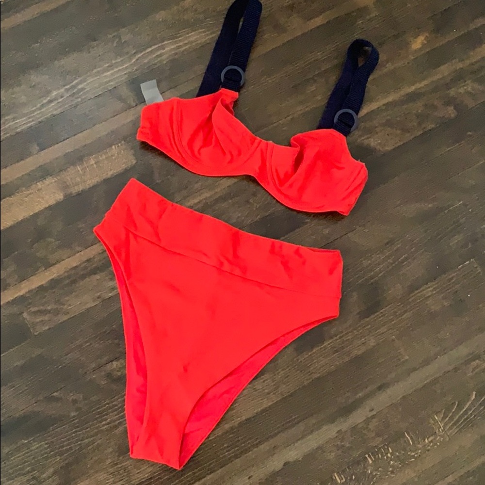 High waisted bikini set